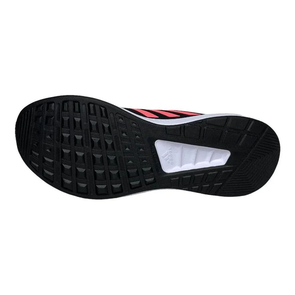 Adidas Runfalcon Big Girls Sneakers Size 7 Black Coral Comfortable Running Shoes